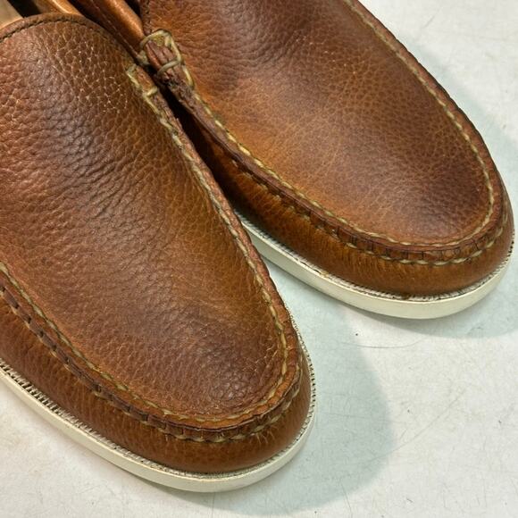 VERY GOOD Rancourt & Co. Dirigo Vintage Venetian Loafer Brown Buckaroo USA 7 - Picture 7 of 10